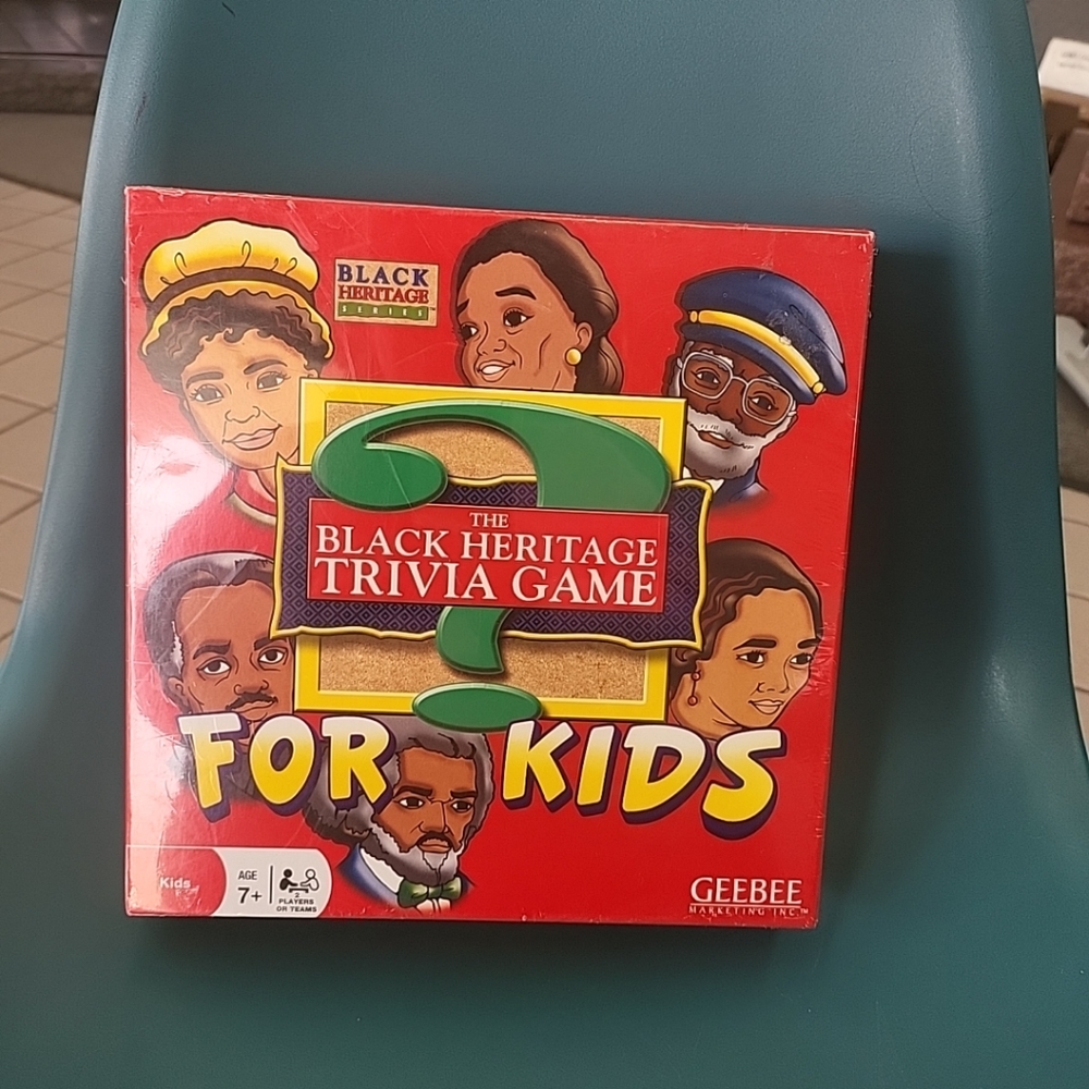 NIB  Sealed The Black Heritage Trivia Game For Kids Geebee Marketing